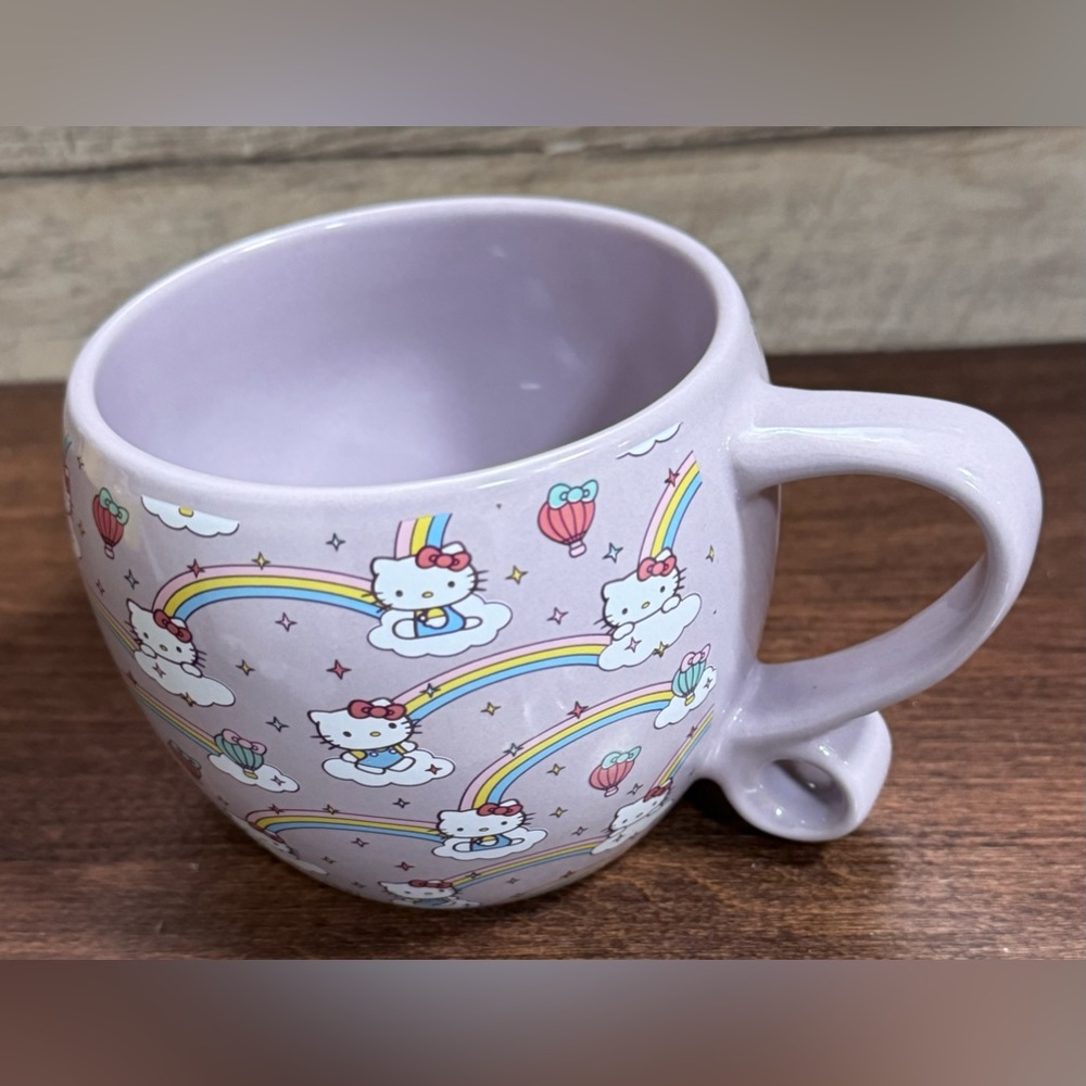 Super Cute Hello Kitty Love Ceramic Mug 15.9oz - NEW - Picture 4 of 5